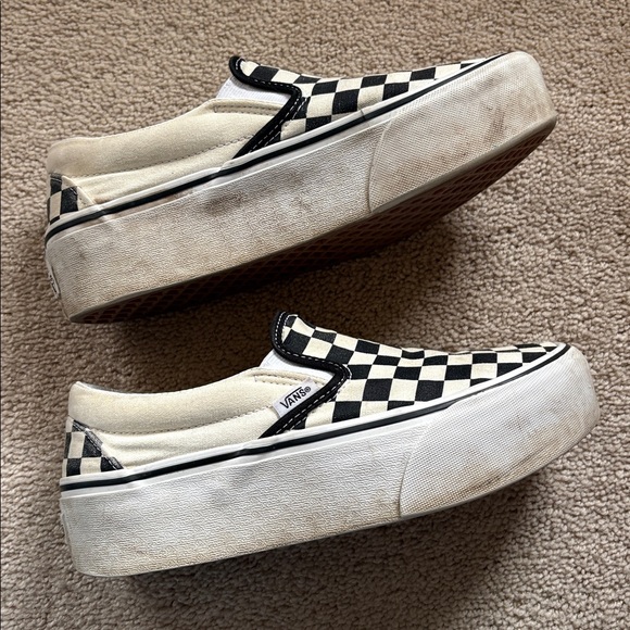 Vans | Checkered Platform Slip Ons - Picture 7 of 11